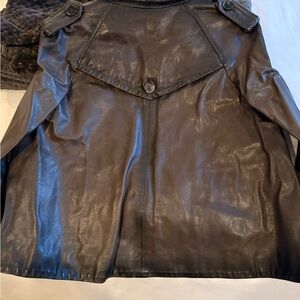 Theory Black Leather Jacket